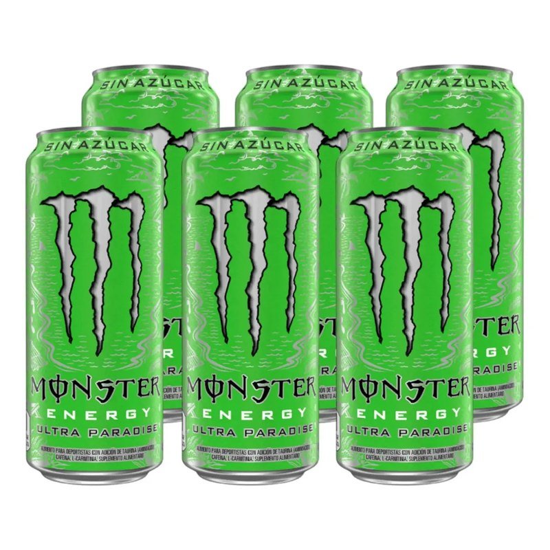 Monster Energy Ultra Paradise sin azúcar, pack de 6 latas de 473 ml