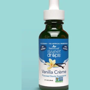 SweetLeaf Sweet Drops sabor Vanilla Crème, frasco gotario de 60 ml